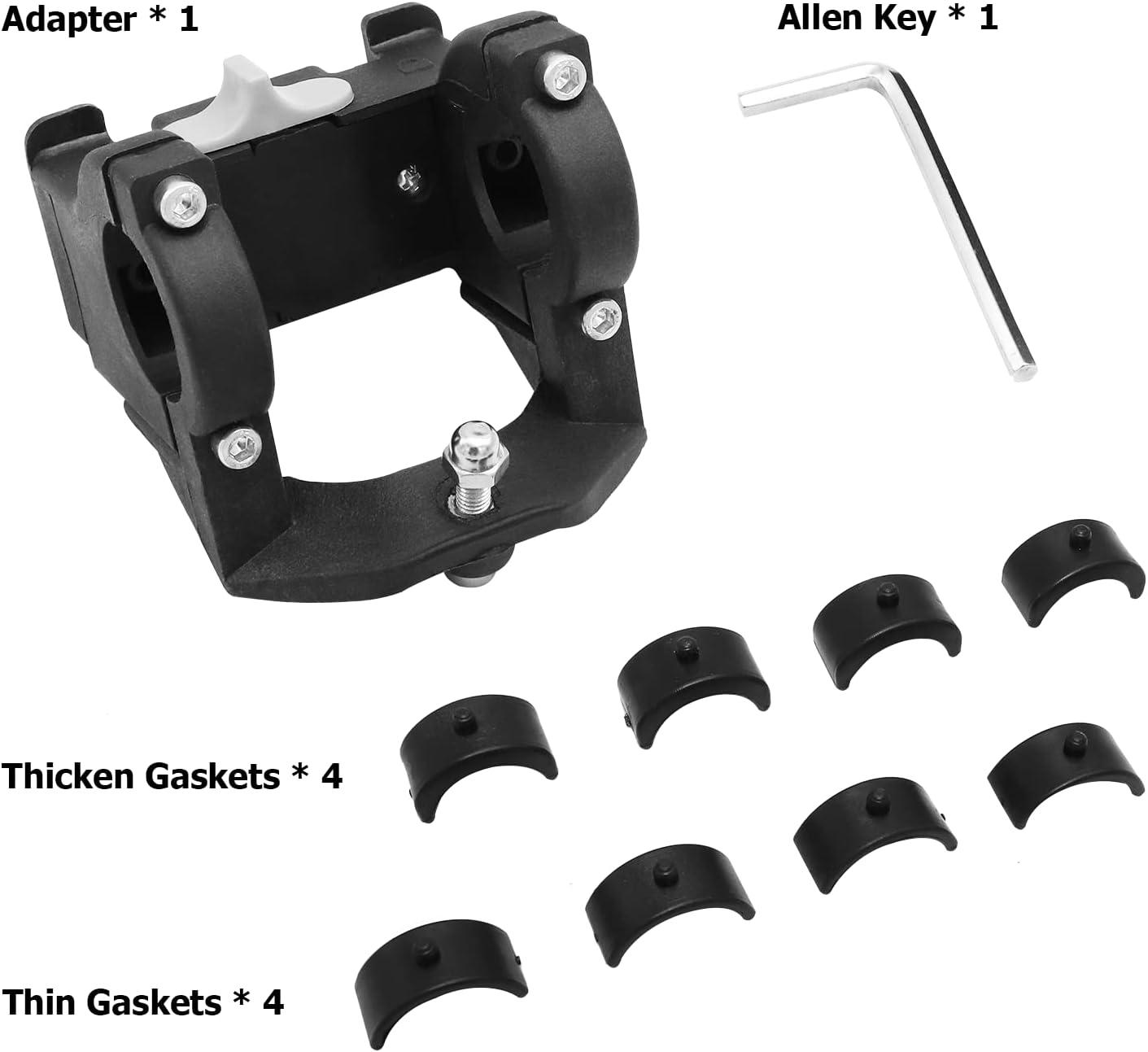 RAYMACE Bike Basket Adapter,Quick-Release Bicycle Basket Mounting Bracket Handlebar Accessories